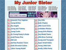 Tablet Screenshot of my-junior-sister.net